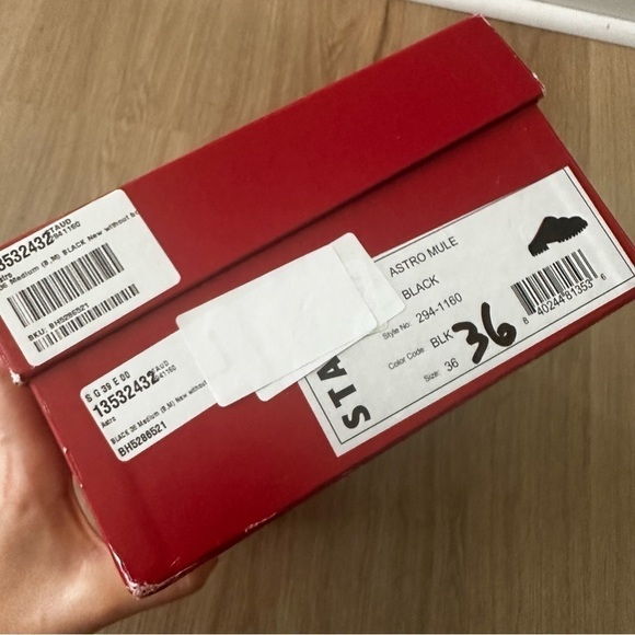 Staud NEW Astro quilted vegan leather mules Black Shoes Slides New 36 6 New NIB - Picture 14 of 16